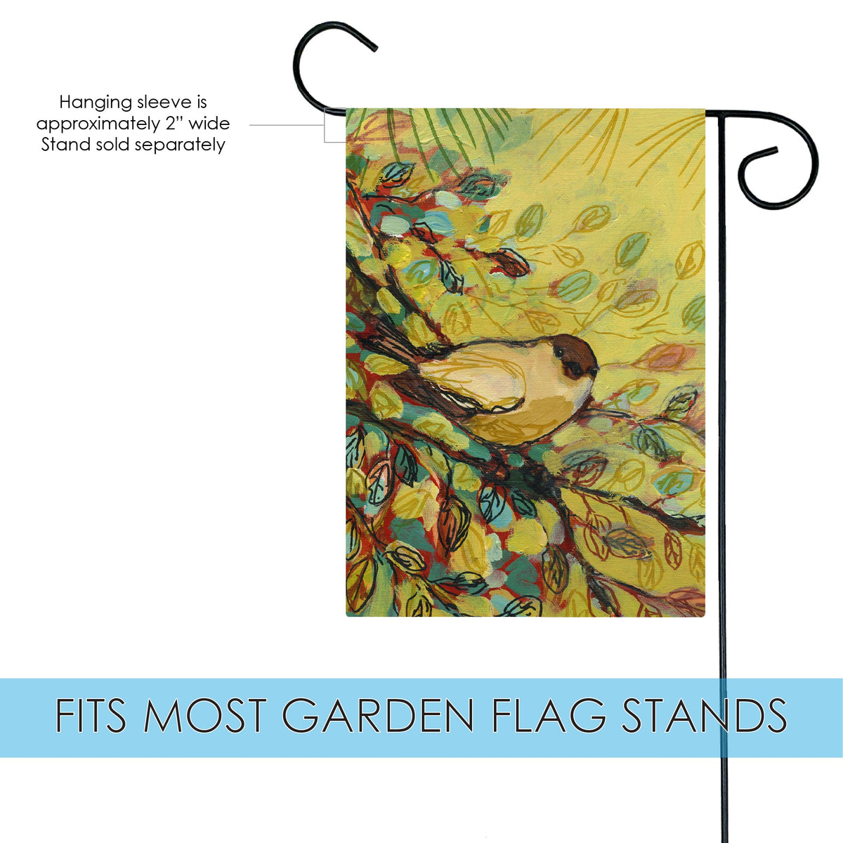 Goldfinch and Sunflowers Garden Flag