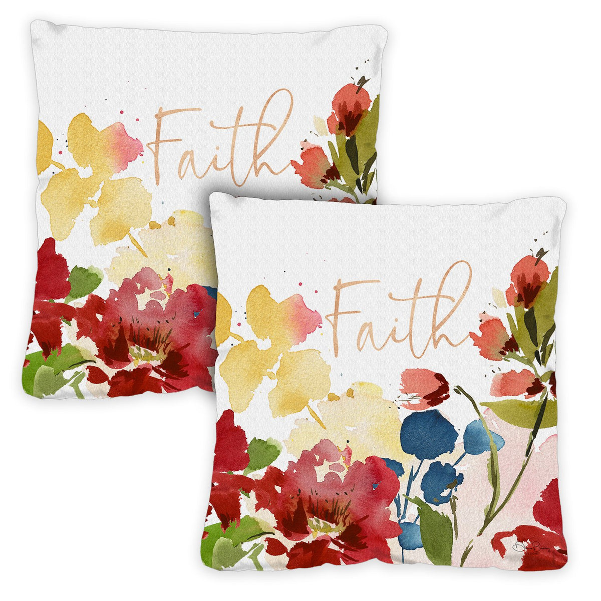 12X19 Lumbar Throw Pillows Set of 2, Outdoor Summer Spring Garden